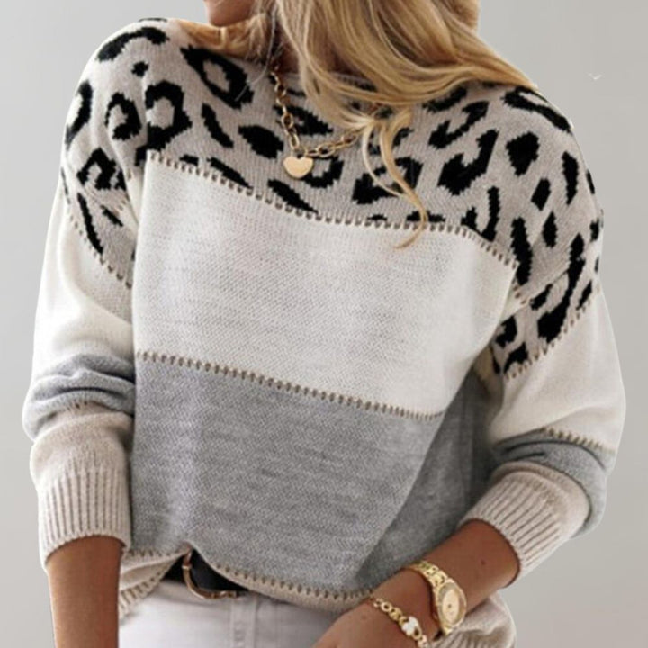 Charlene – Leopard Print Casual Sweater