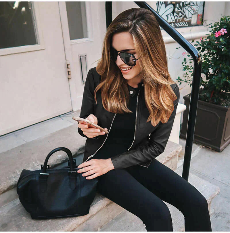 Sofia - Vegan Leather Jacket