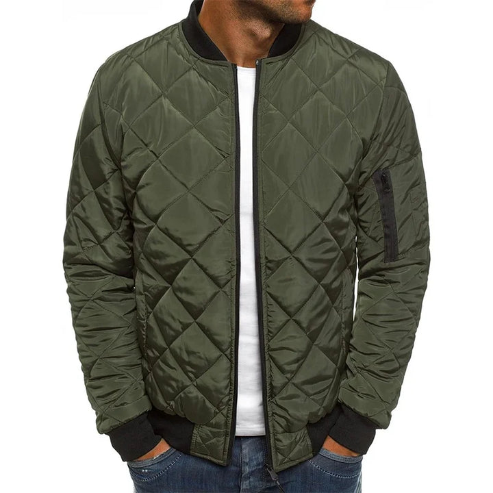 Jacob – Cotton Jacket with Diamond Pattern