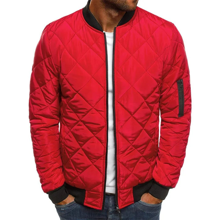 Jacob – Cotton Jacket with Diamond Pattern