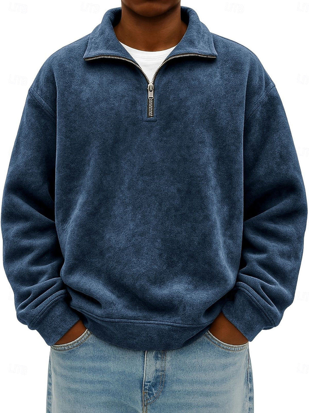 Hans –  Zip Polo Pullover Sweatshirt