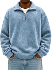 Hans –  Zip Polo Pullover Sweatshirt