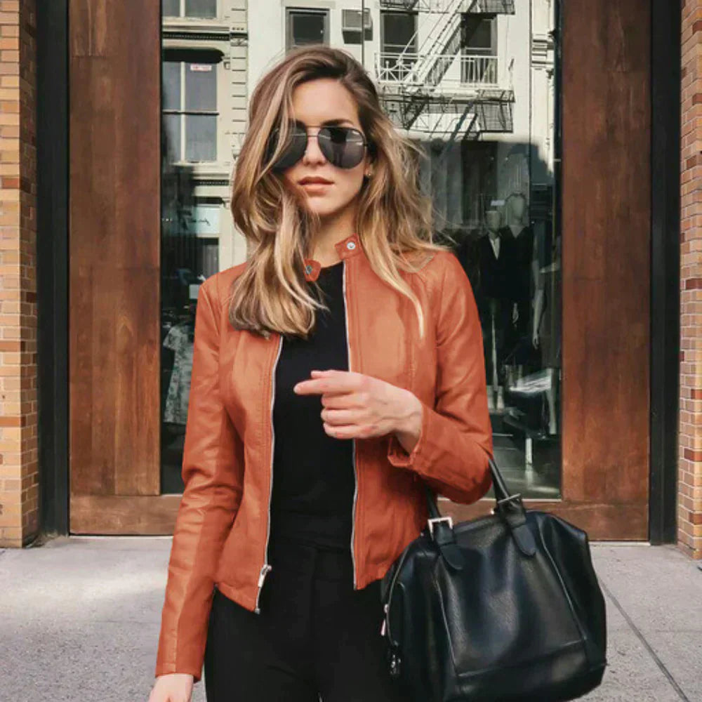Sofia - Vegan Leather Jacket